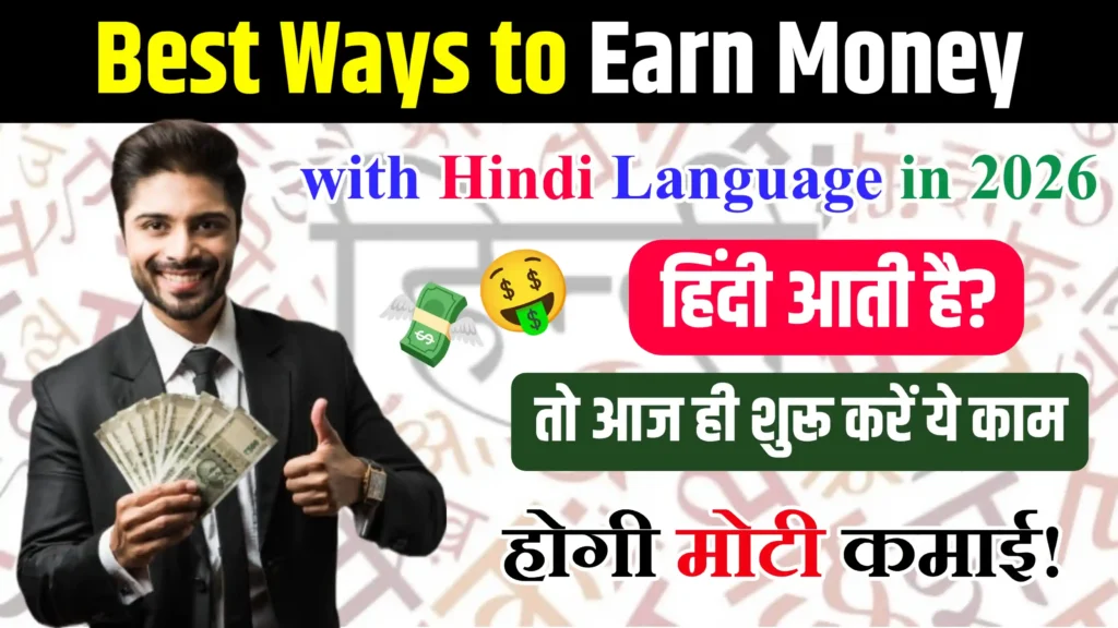Best Ways to Earn Money with Hindi Language in 2026