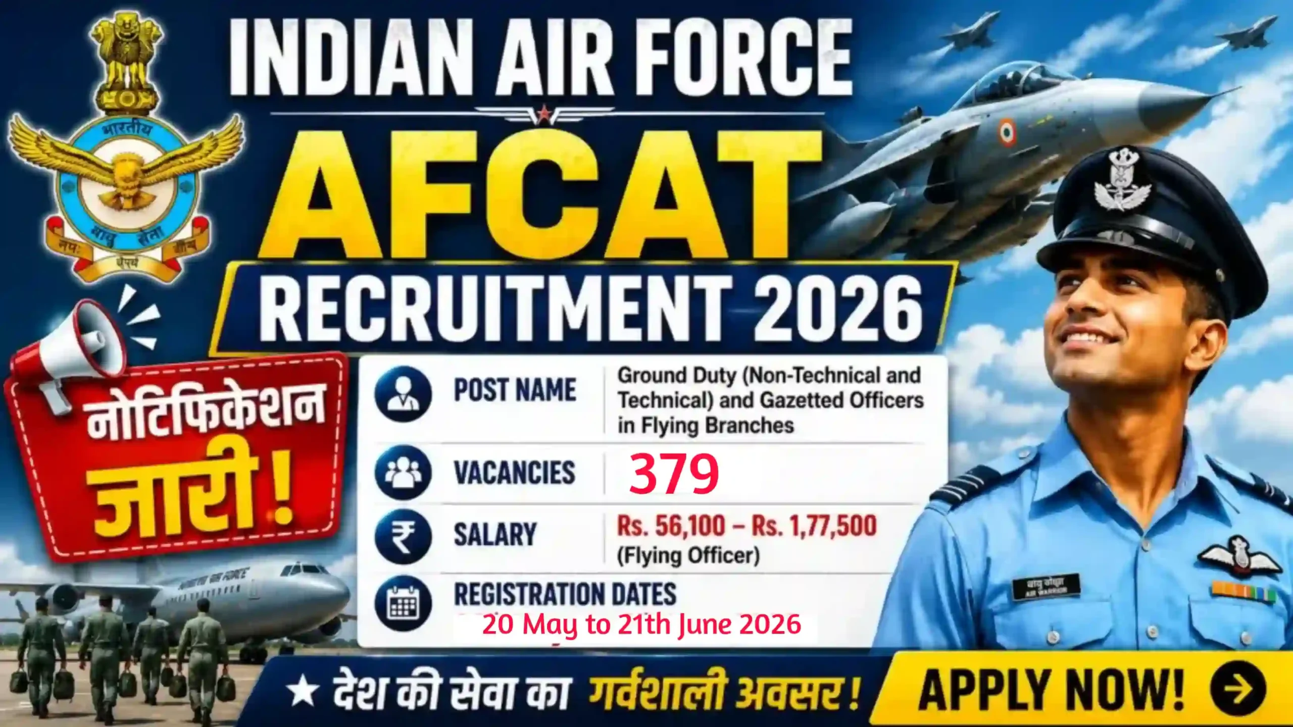 Indian Airforce AFCAT Recruitment 2026