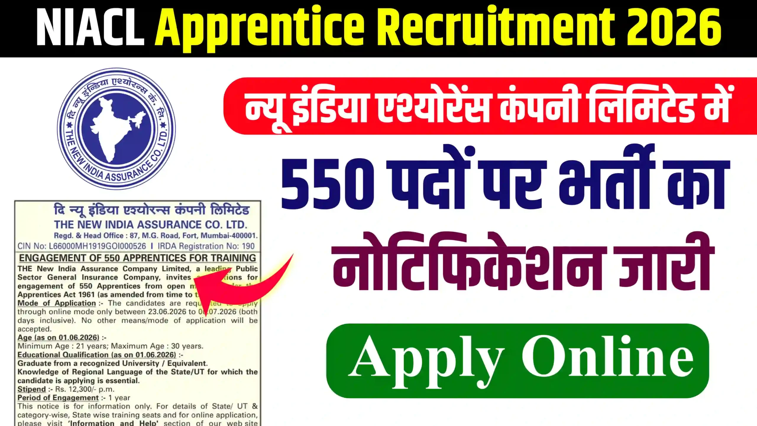 NIACL Apprentice Recruitment 2026