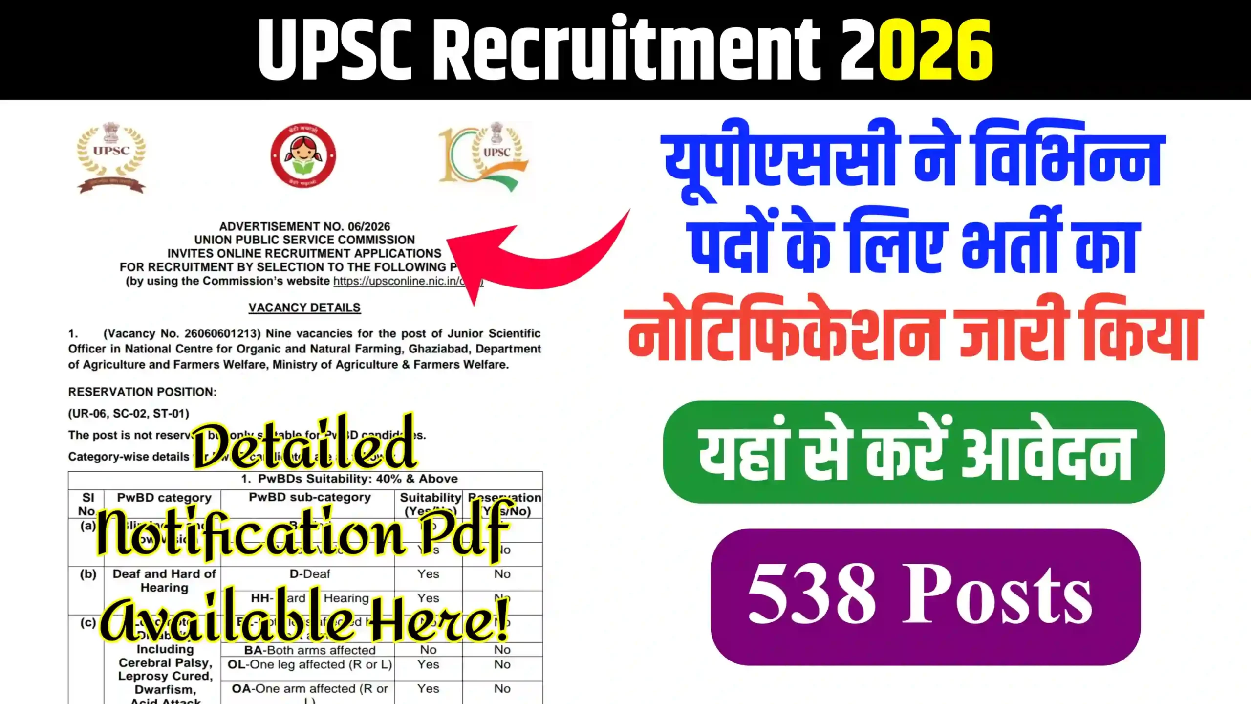 UPSC Recruitment 2026